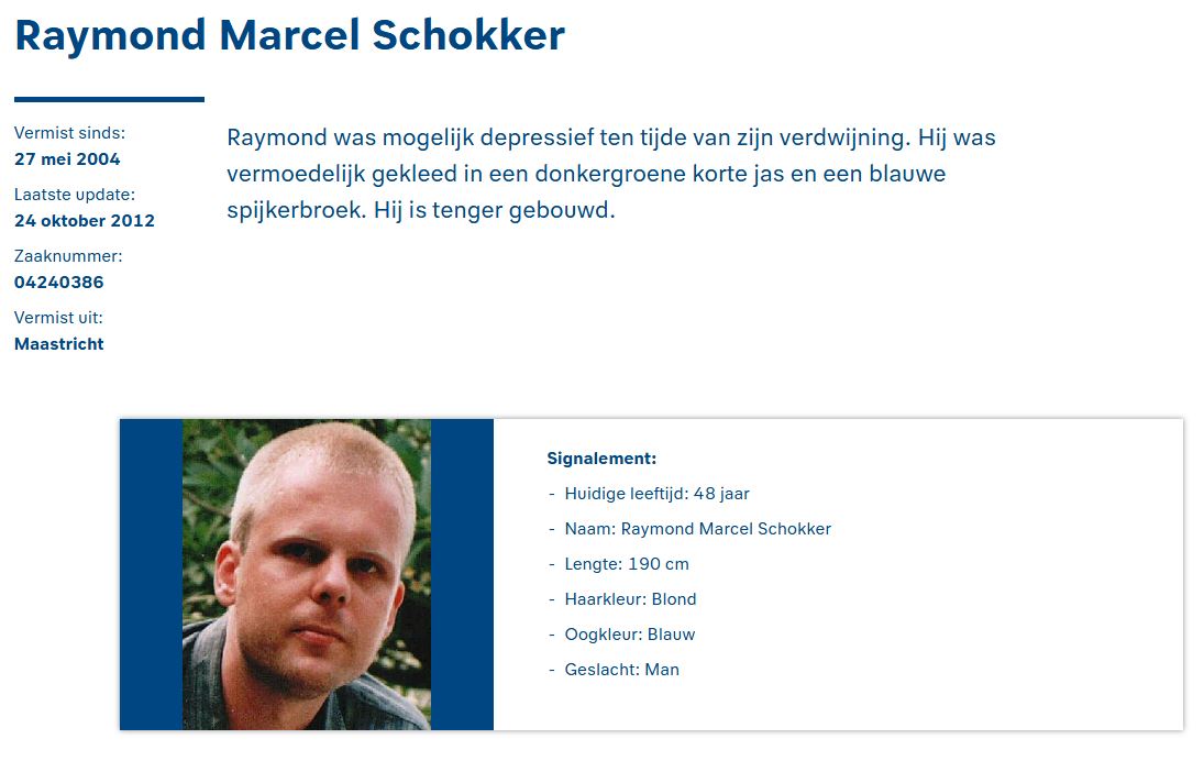 raymond marcel schokker